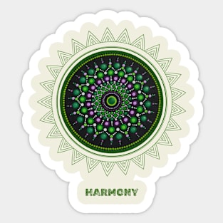 Harmony. Mindfulness, Meditative. Handmade Sacred Geometry. Sticker